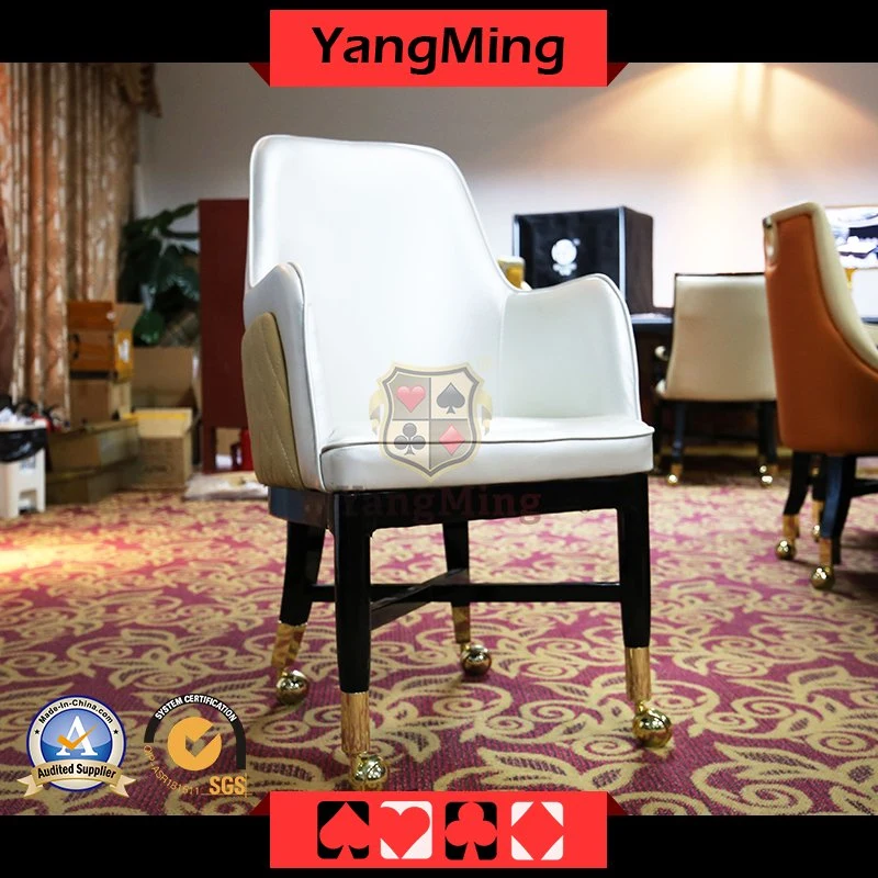 Korean Style Double Back Custom Casino Hotel Pulley Dining Table and Chairs Star Club Manufacturers Custom Chair Ym-Dk21