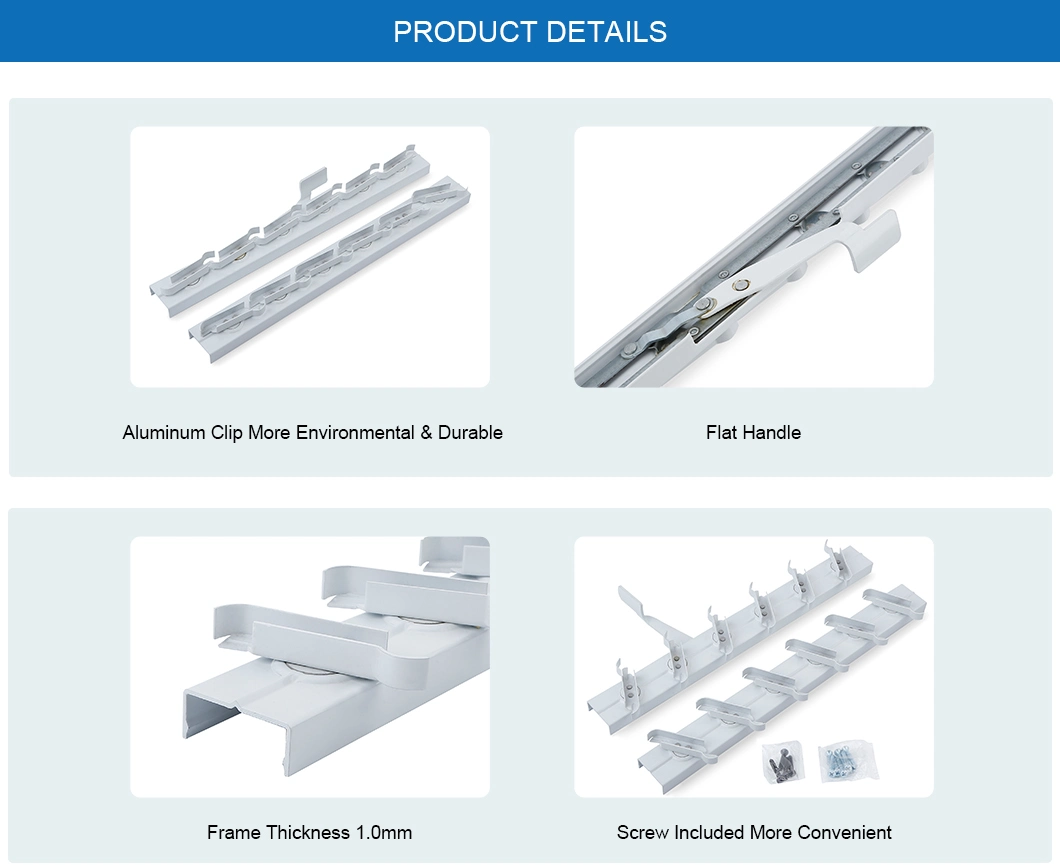 Großhandel Aluminium-Louvre Teile Jalousie Fensterrahmen Sun Shading Shutter Hardware Zubehör Schirme