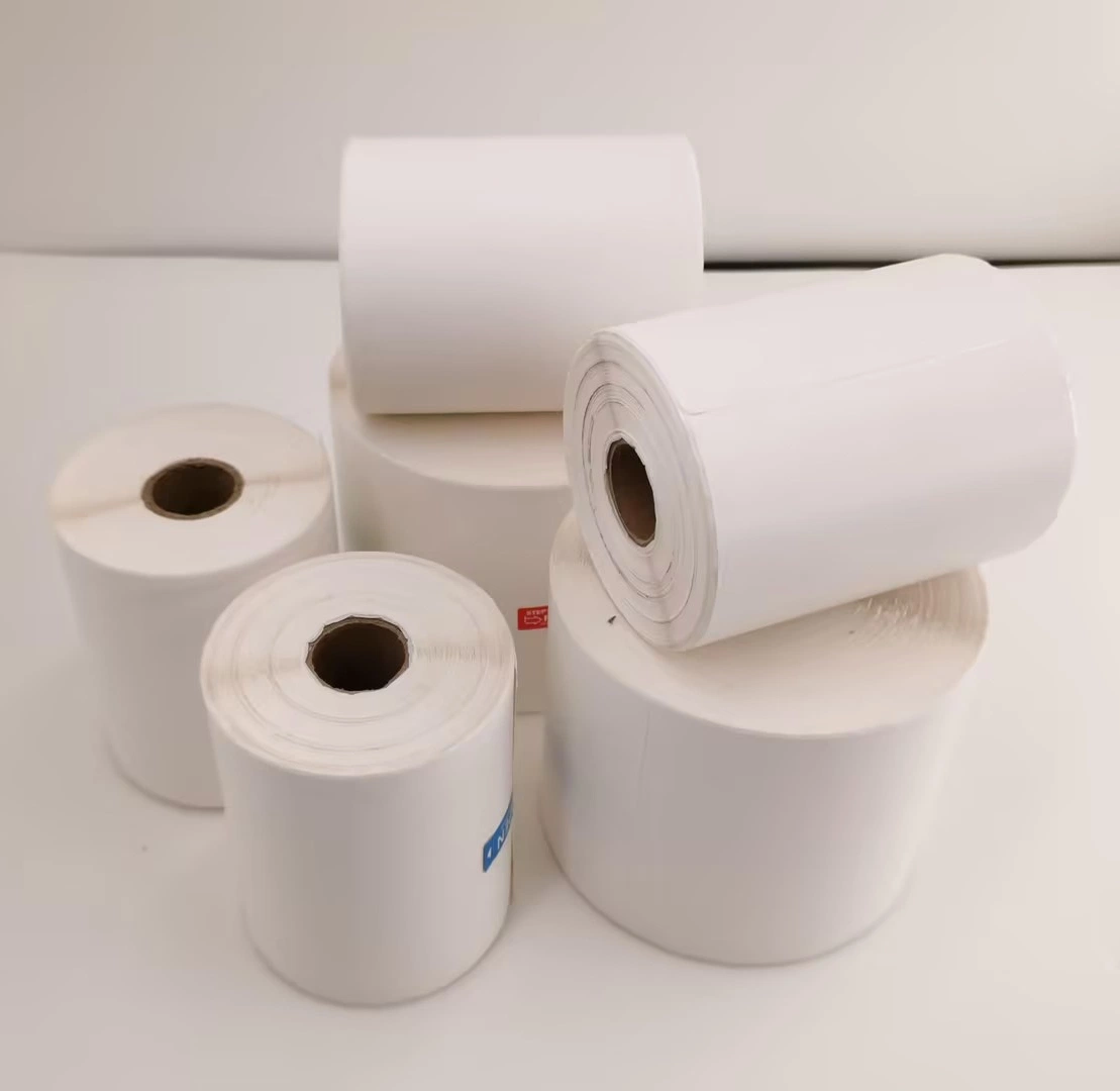 Customer Special High Quality Free Sample Thermal Paper Blank بطاقات ملصمة يلفّ [ريغتس] [إير برودوكت] [ديرورلاين] [لرو] [ل