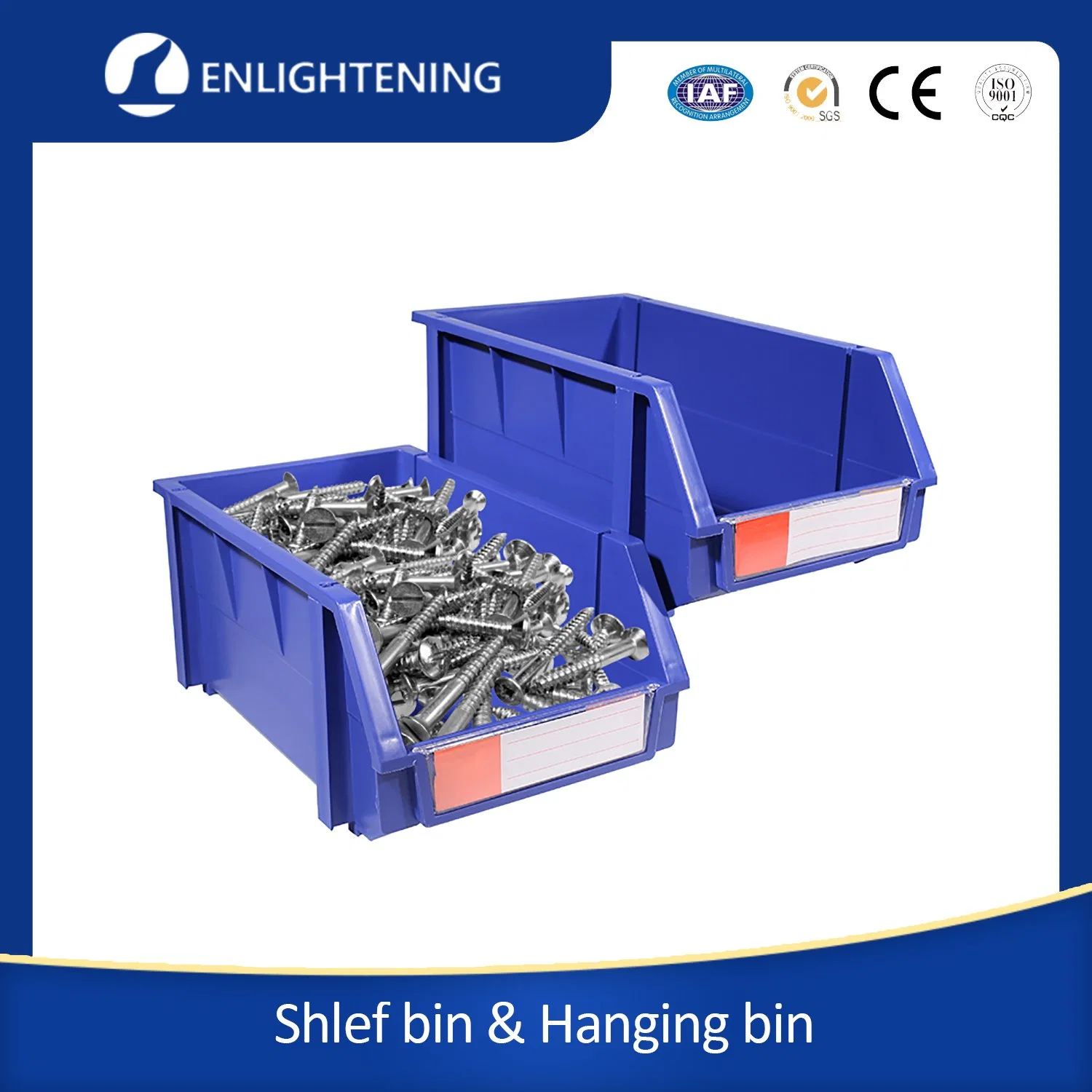 Industrial Warehouse Eco-Friendly PP Plastic for Shelf Bins