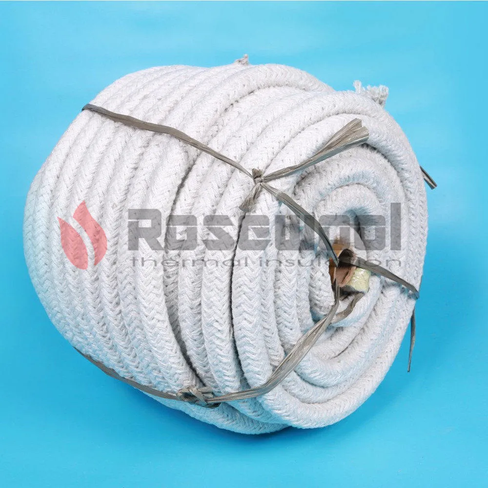 500&plusmn; 15 Kg/M&sup3; Ceramic Fiber Rope Ceramic Fiber Gasket for Insulation, Sealing and Filling From Certified Supplier