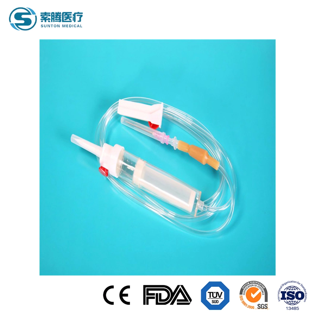 Sunton Platelet Transfusion IV Set China Blood Administration Transfusion Set Factory IV Blood Giving Set Blood Transfusion Set with 150cm Length and Needles