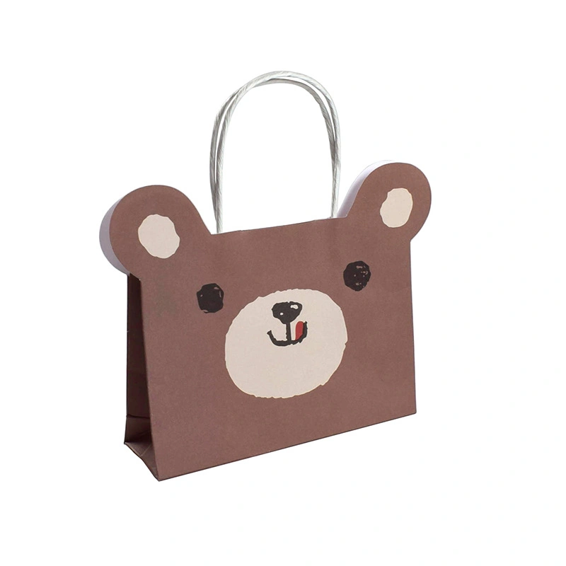 International Children&prime; S Day Paper Bag Cute and Simple Cartoon Kindergarten Snack Gift Package Handheld Storage Bag