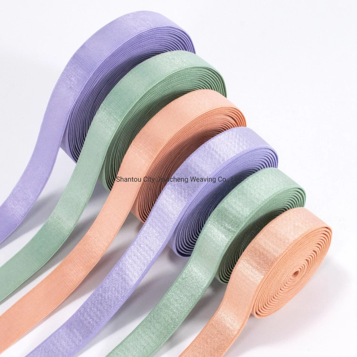 Custom Anti-Slip Soft Shiny Underwear Bra Elastic Strap for Hair Band Notebook Band