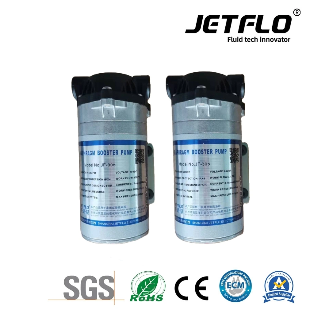 24VDC 100gpd Reverse Osmosis System High Pressure Diaphragm Water Pump-Water Purifier/Filter/Treatment Parts-Jf-705