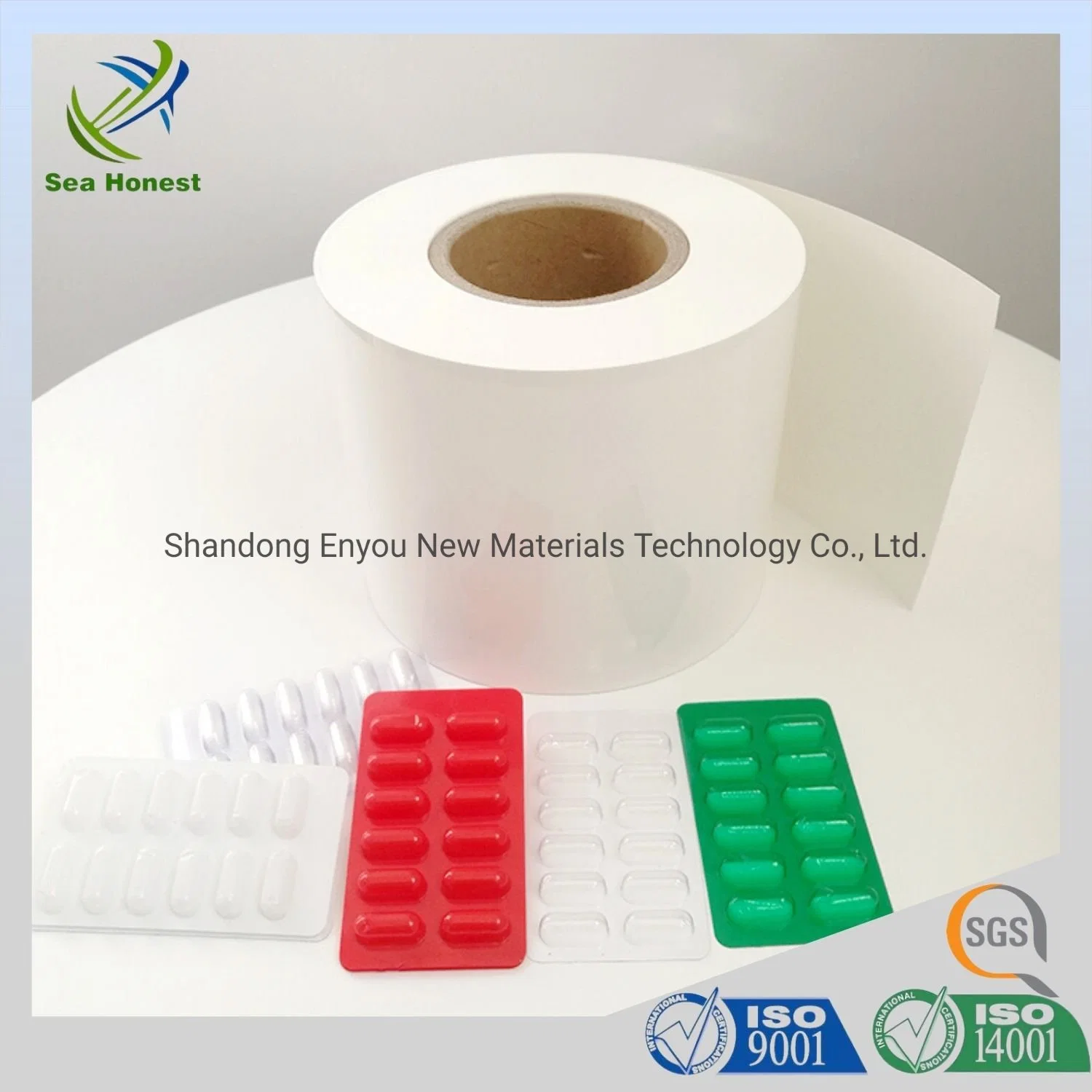 Opaque White Color Rigid Plastic Pharmaceutical PVC Sheet Film for Medicine Packaging