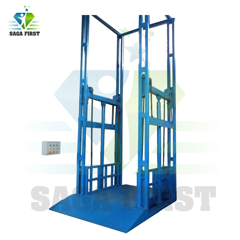 Hot Sell Hydraulic Guide Rail Lift Vertical Forklift Cargo Lift