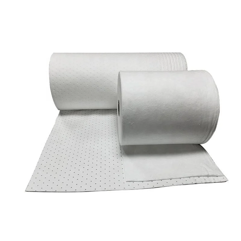 Perforated Dimpled 80cm*50m Oil Absorbent Sheet Rolls