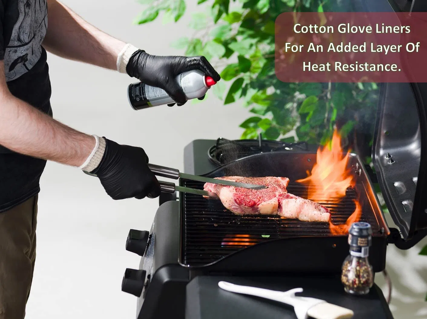 Powder Latex Free Nitrile Washable Disposable Cotton Liners BBQ Gloves