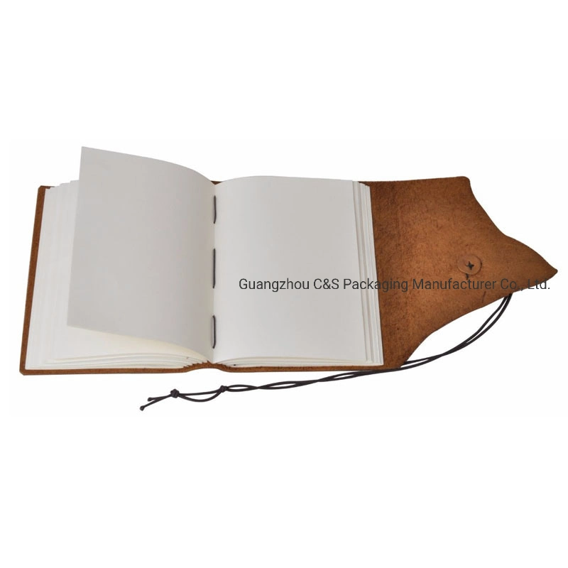 Wholesale/Supplier Custom Refillable Gift Journal Eco-Friendly Leather Notebook with Pen Leather Diary Notebook