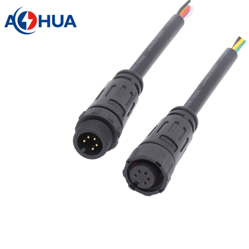 Power Sensor Signal Male Female M15 4pin IP67 Waterproof Cable