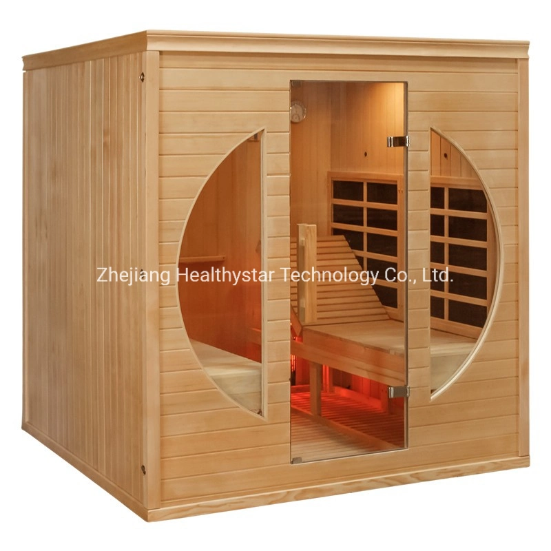 Hot Sale Indoor Wooden Far Infrared Dry Steam Sauna Room