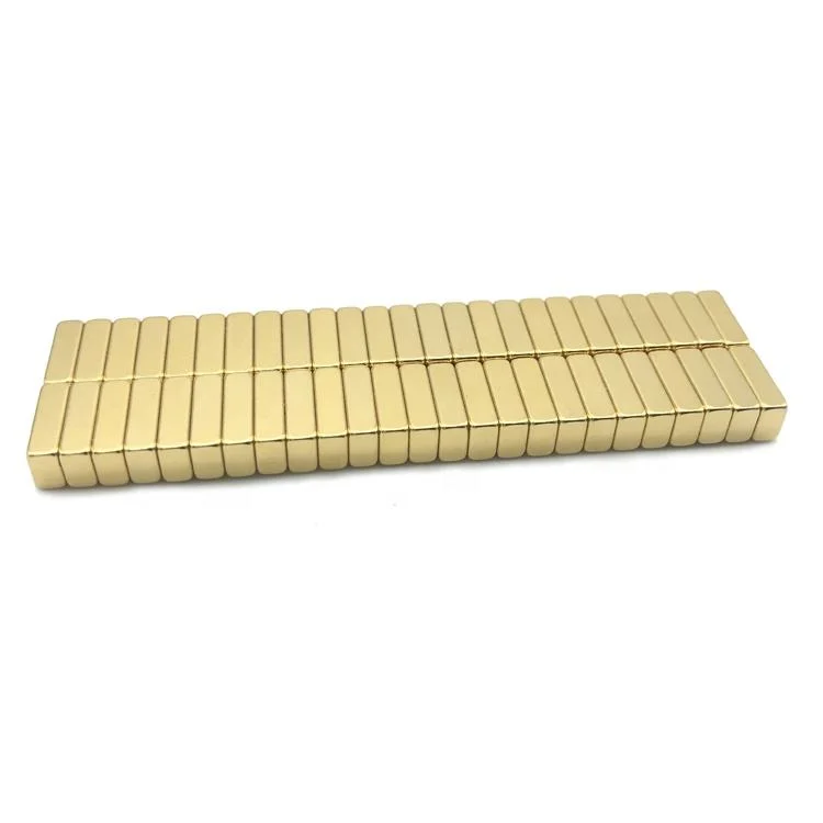 10X10X3mm Customized Gold Surface Block Magnet