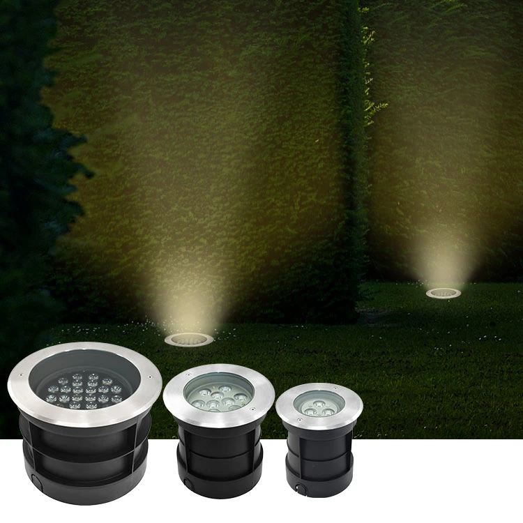 Square Park Outdoor IP65 Waterproof LED Underground Light Landscap Ground Plug in Uplight Inground LED Light