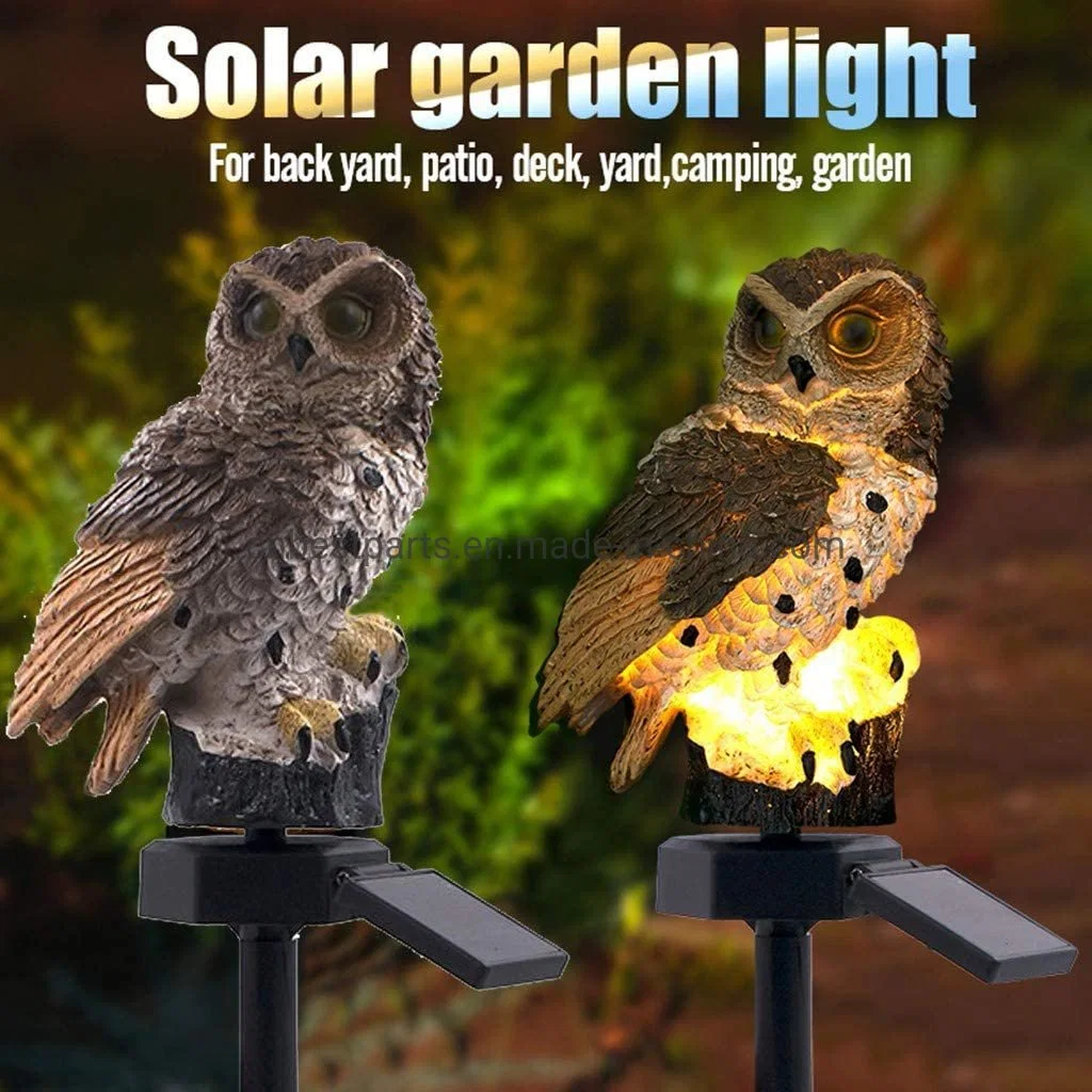 Wholesale/Supplier Solar Garden Animals Cute Owl Solar Lamp Waterproof Outdoor Walkway Lights Outdoor Garden Home Decorative Lighting Portable LED Garden Light