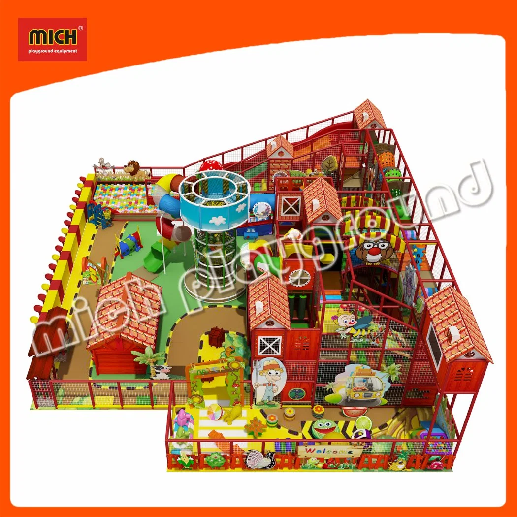 Farm Themed Red Color Indoor Playground