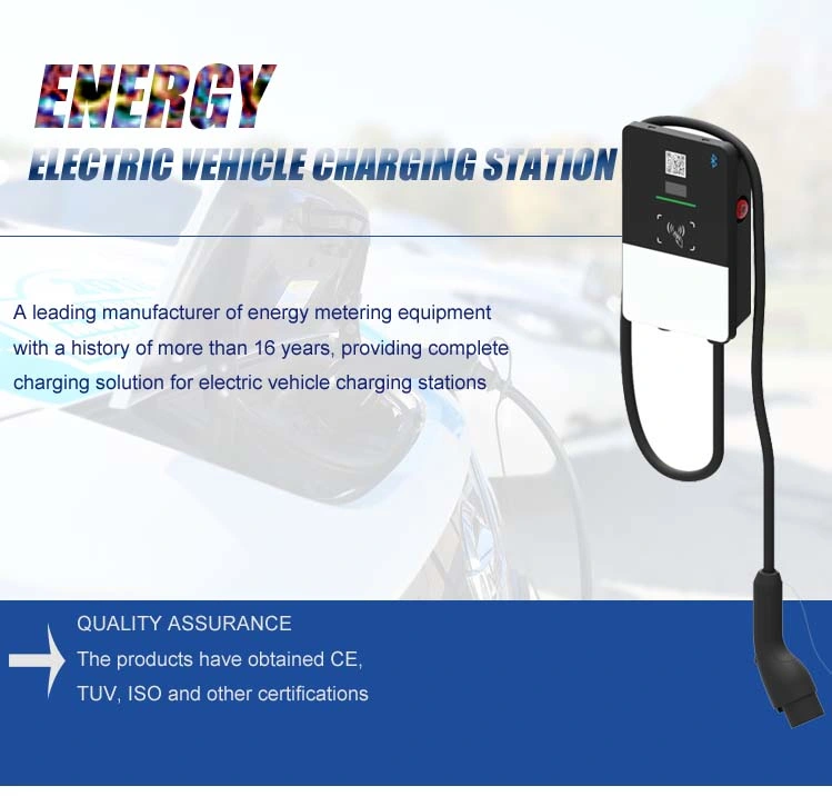 7kw Europe Standard 32A 3phase EV Charger Station