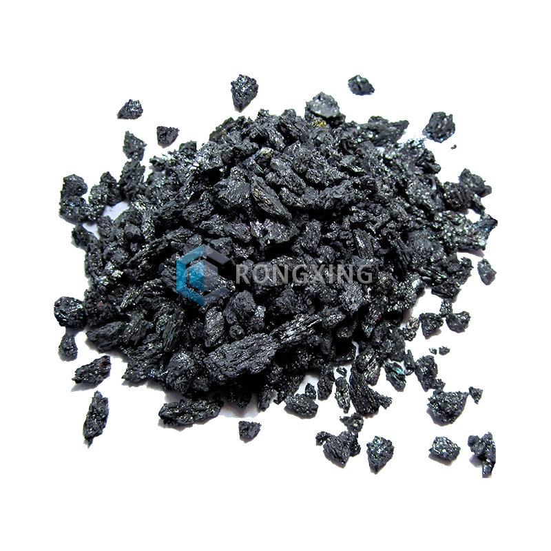 3-5mm Black Silicon Carbide Grit Powder for Metallurgy Steelmaking Refractory Material