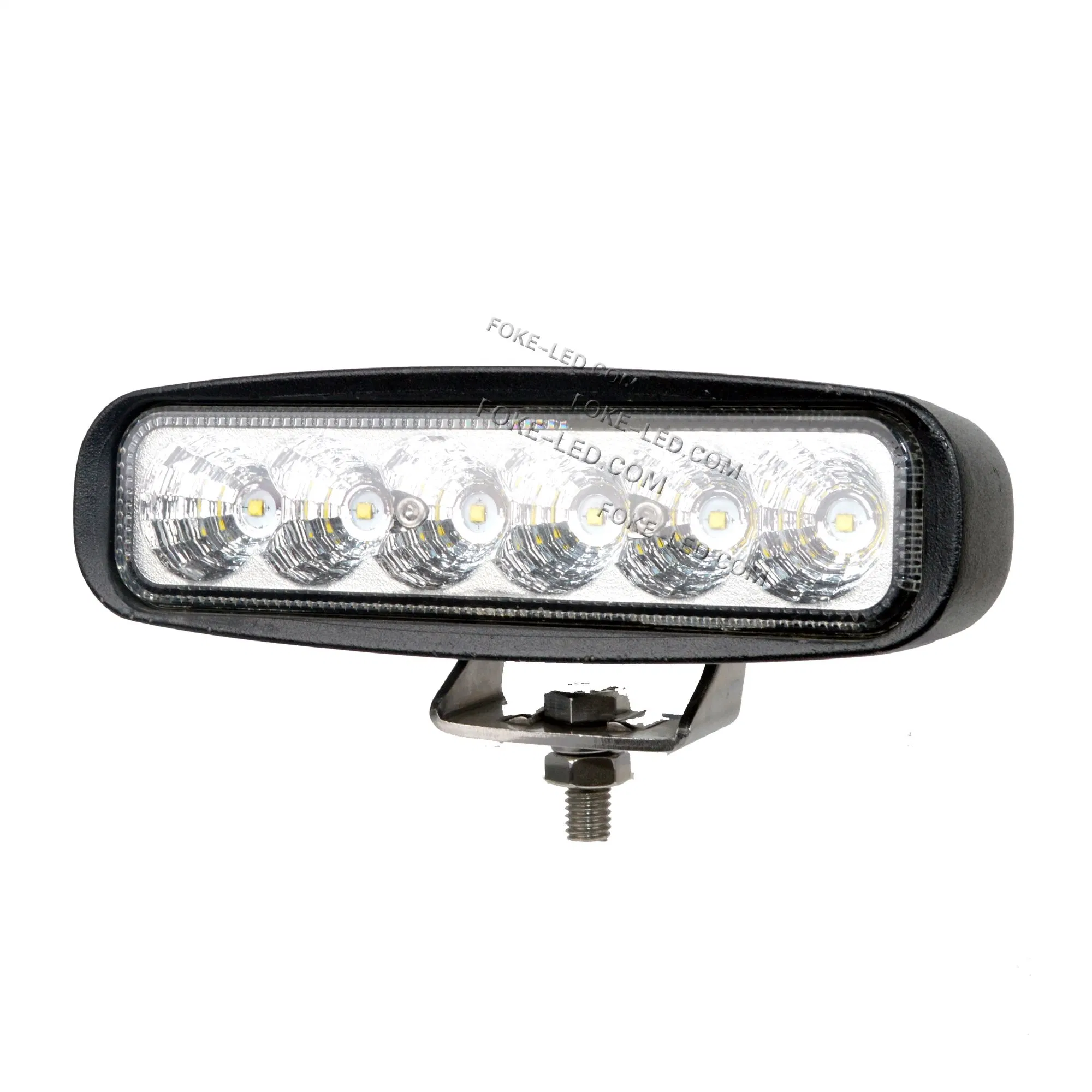 DC 12V IP67 6 Inch 18W Rectangle Slim LED Work Light Bar