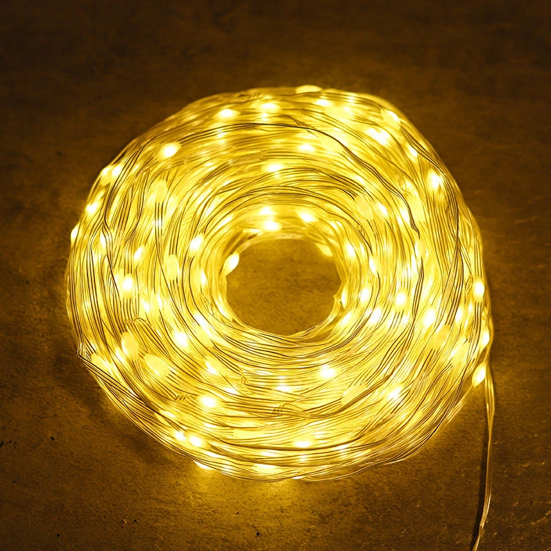 LED Solar Micro String Lights Waterproof Outdoor Patio Lighting Christmas Decoration