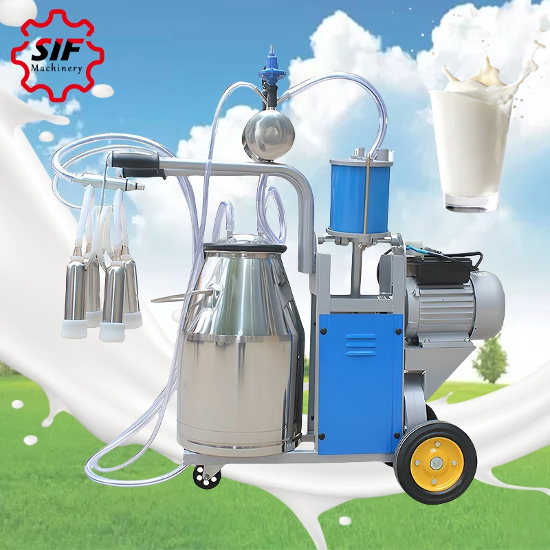 Agricultural Machinery Automatic Portable Vacuum Pump Cow Milking Machine Dairy Machine Poultry Farm Equipment