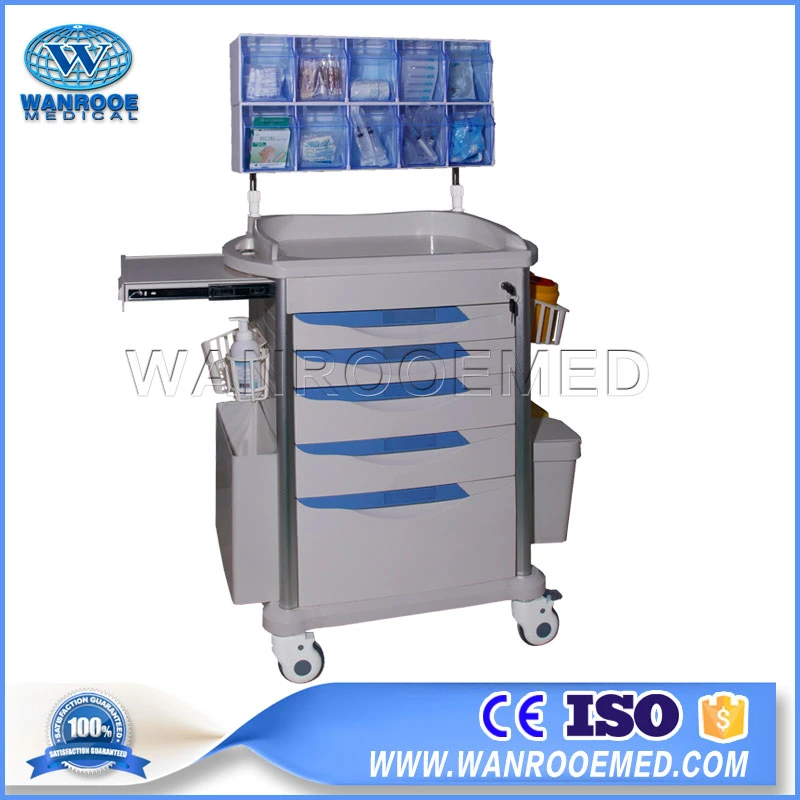 76 Series Hospital Medical ABS Medicine Plastic Emergency Delivery Cart Trolley