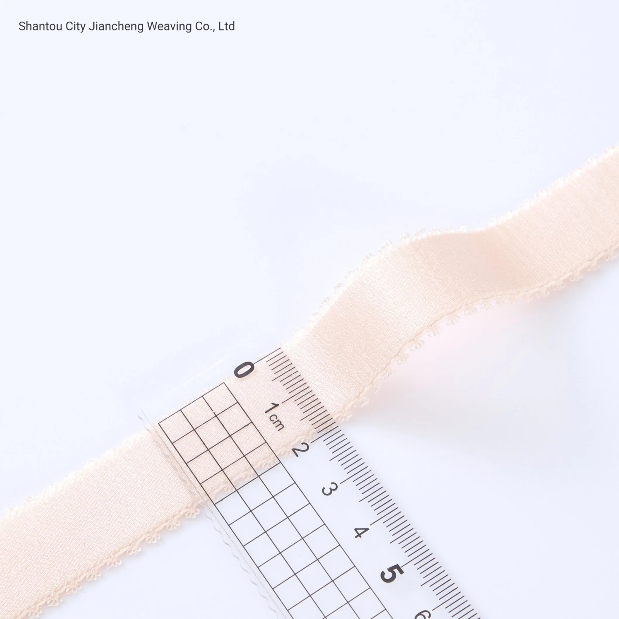 Custom Non Slip Nylon Elastic Woven Tape Plush Picot Elastic Webbing for Underwear Accessories