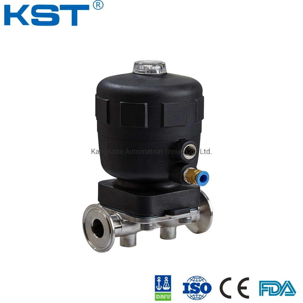 Kt/OEM Through Way CE, ISO9001, FDA, API, Dnv China Clamped Diaphragm Valve