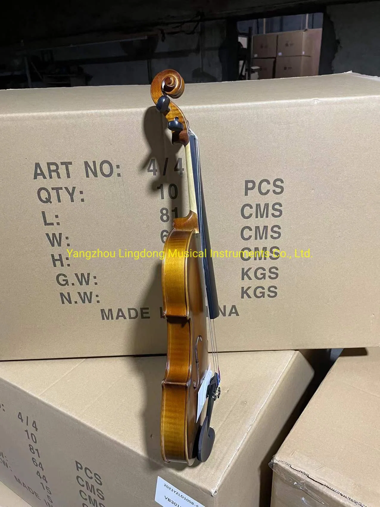 China Artificial Tiger Flame Beginner Violin 1/32-4/4