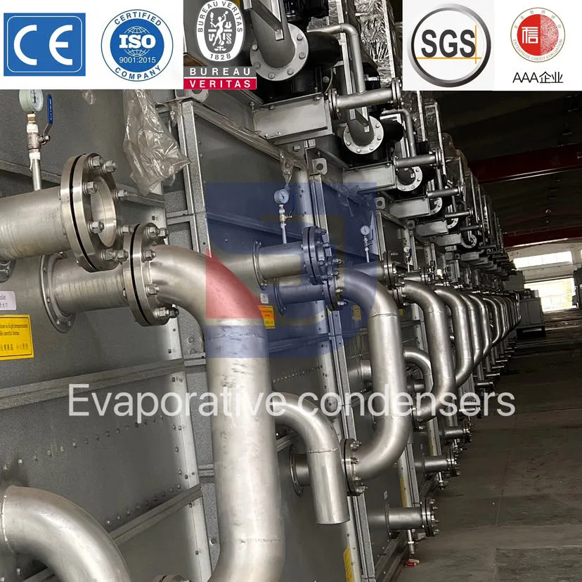 Condensador evaporativo Sistema Integrado de Design em aço inoxidável Industrial da Refinaria do Sistema de Refrigeração