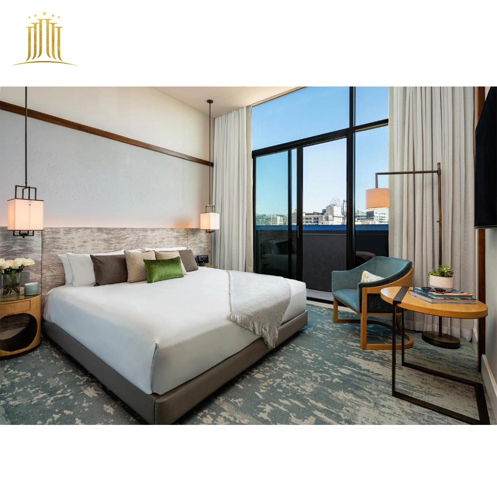 China Factory Customization Hotel Bedroom Furniture King Size Bed Luxury Conjunto de dormitorio