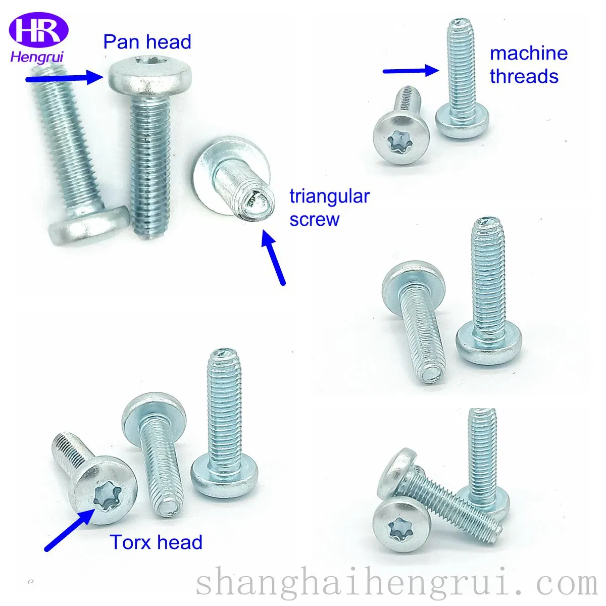 Vis triangulaire Torx à tête cylindrique non standard en acier au carbone personnalisée