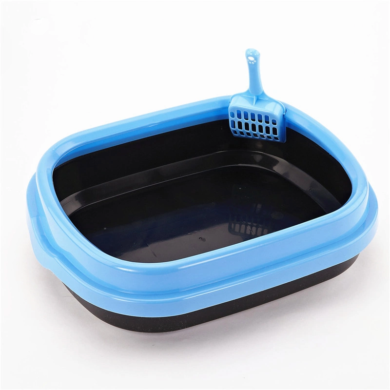 Kinpack Pet Products Cleaning Plastic Cat Toilet Box Trays Simple Cat Litter Box