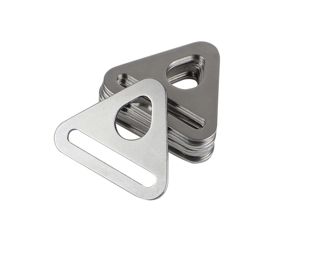 Custom Reinforce Triangle Buckle Stainless Steel Triangle Metal Stamping Parts for Tent Awning