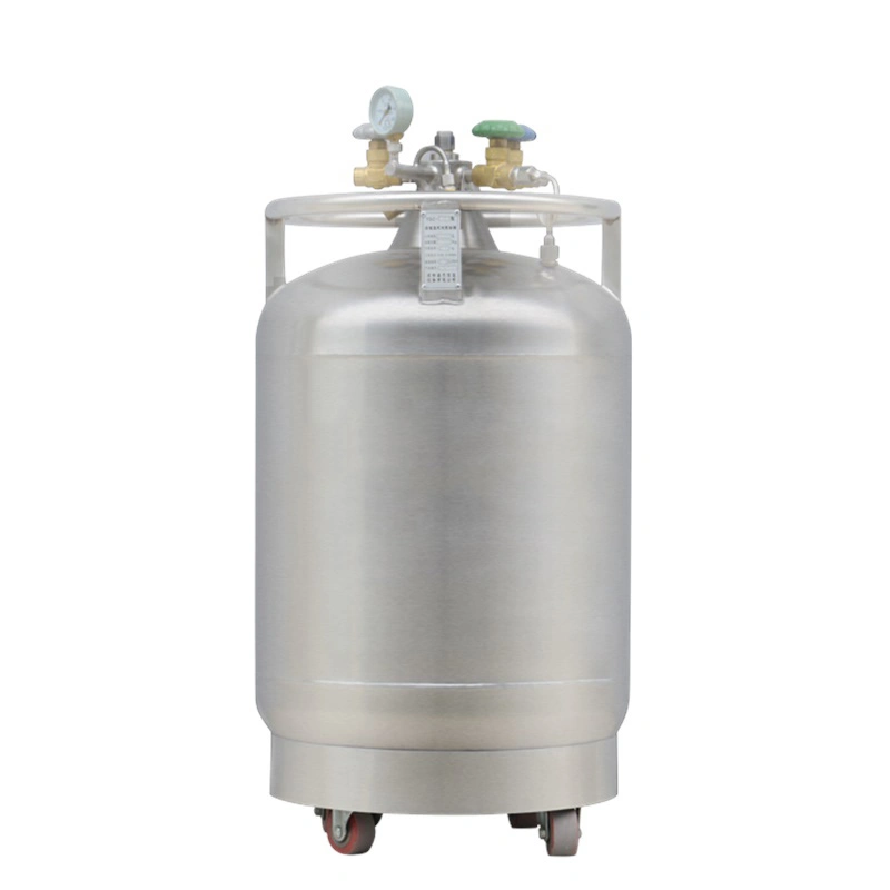 Stainless Steel 240~500L Cryogen Liquid Nitrogen Self Pressure Tank Chemical Storage Containers