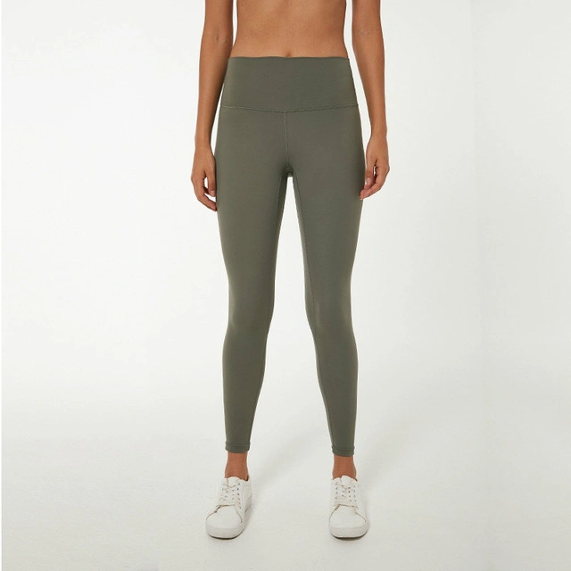 Logotipo personalizado Buttery-Soft Naked-Feel Athletic Leggings Fitness Mujer Gimnasio prueba sentadilla elástica mallas de Deporte Pantalones de yoga