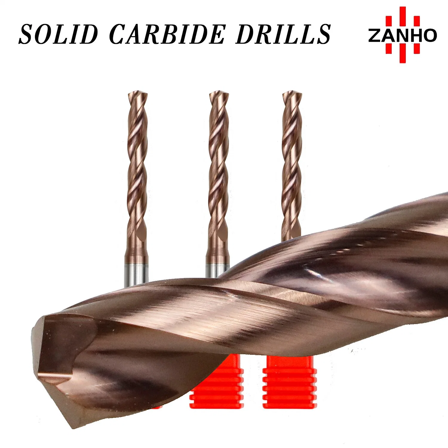 for Stainless Steel Hardened Steel 3D/5D Externally Cooled Solid Carbide Drills