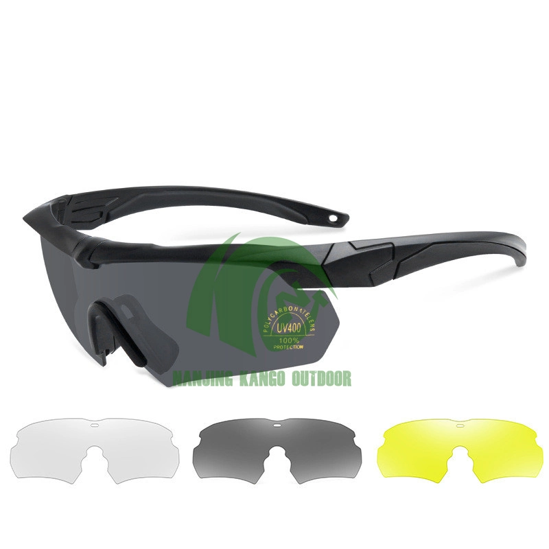 Protection UV demi-cadre en TPU anti-impact KANGO sécurité de tir tactique Lunettes