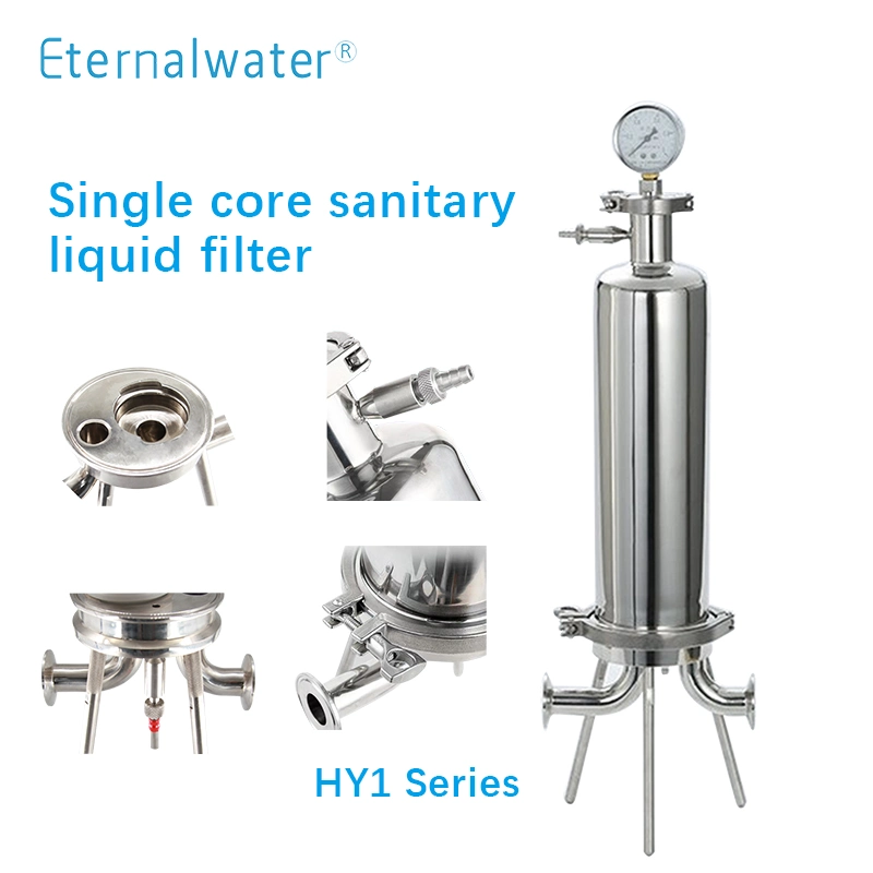 Stainless Steel 304/316L Multi-Round Filter Vessel/Filter Housing with Sanitary Electro-Polishing/Mechanical Polishing 20/30"