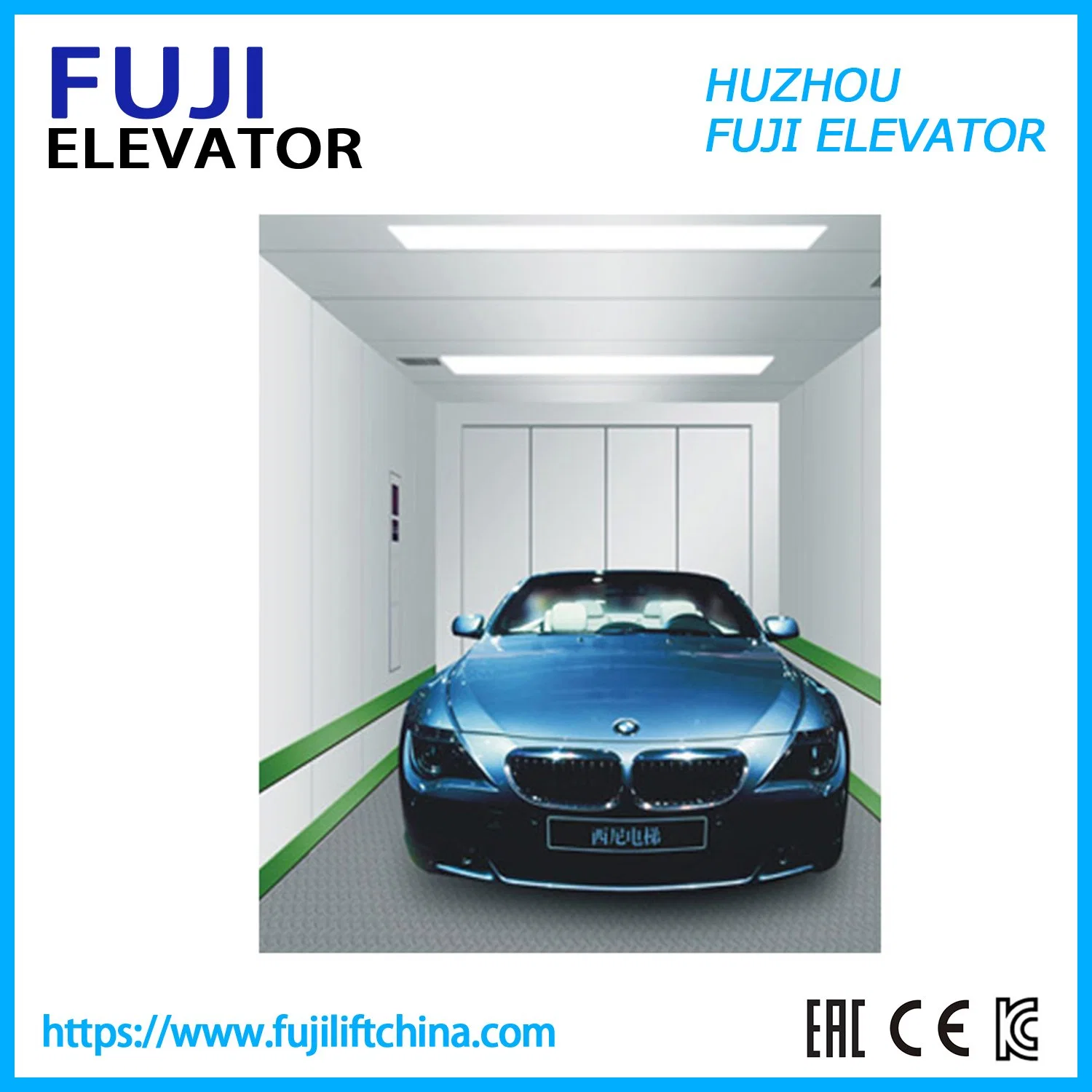 FUJI Car Lift Freight Elevator Goods Elevator Car Elevator with Good Price From China Factory Manufacturer Vvvf Control