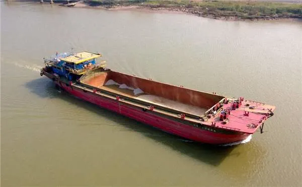 Casco de acero pequeña barcaza de buques de carga para la venta