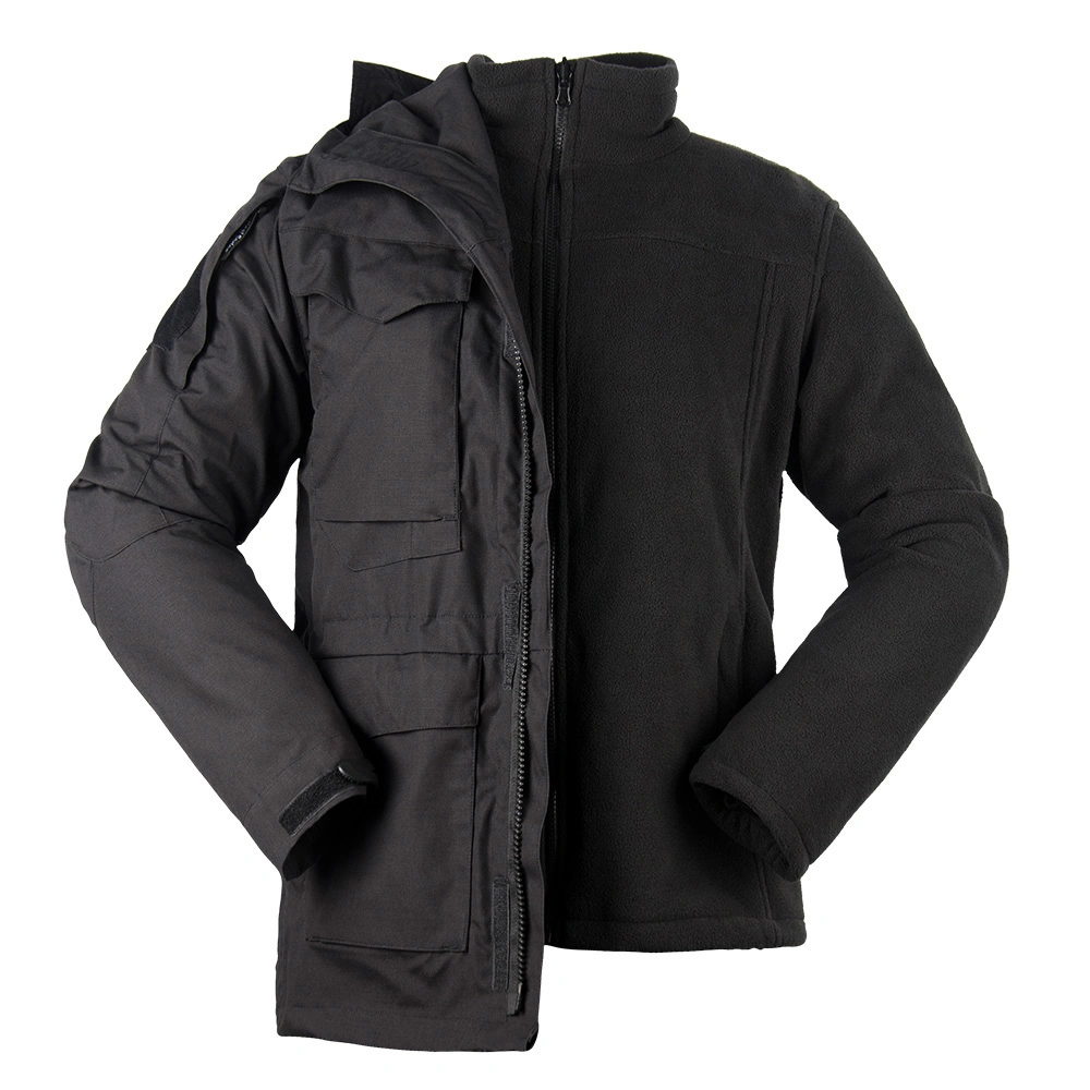 Black Outdoor Sports 3-in-1 Winter Jacket