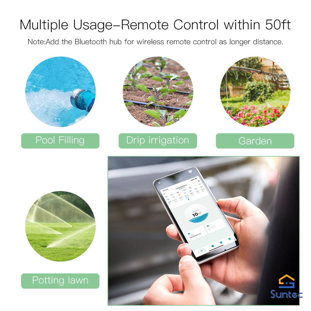 Smart Water Timer with WiFi Hub WiFi Sprinkler Hose Timer