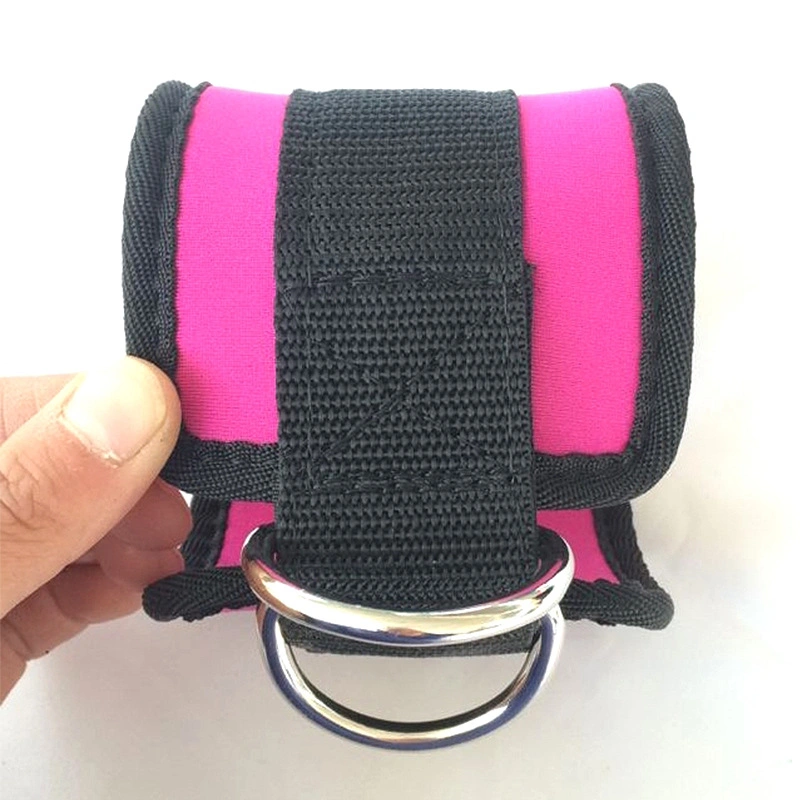 2PCS Correas de tobillo para máquinas de cable, levantamiento de pesas, entrenamiento en el gimnasio, fitness. Doble anillo en D, puños acolchados de neopreno para tobillos para ejercicios de piernas, abdominales y glúteos. Esg11408