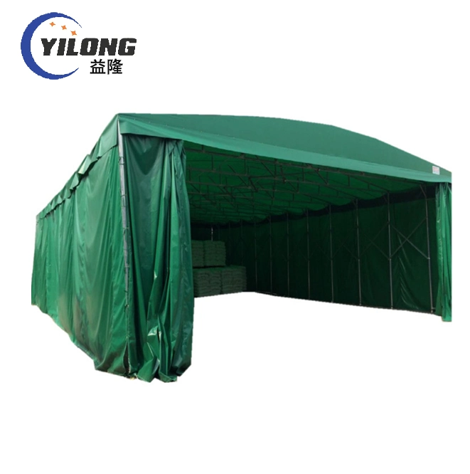 Stand Self Movable tarpaulin techo de acero bastidores de coche Sun Shelter Toldo toldo