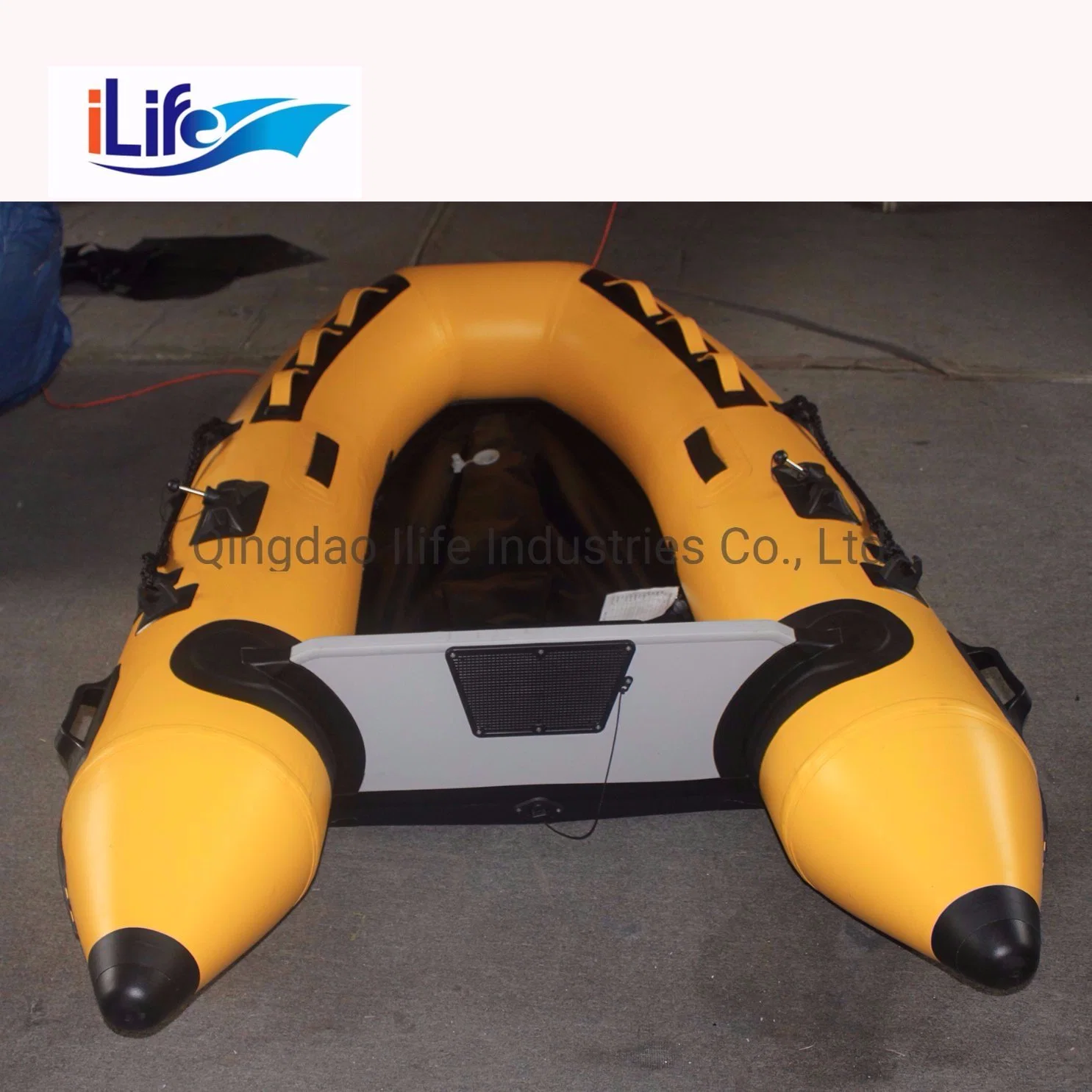 Ilife 2.3m Custormized PVC/Hypalon Inflatable Rescue Fishing Rubber Boat with Aluminum/Drop Stitch Air/Plywood Floor with Ce