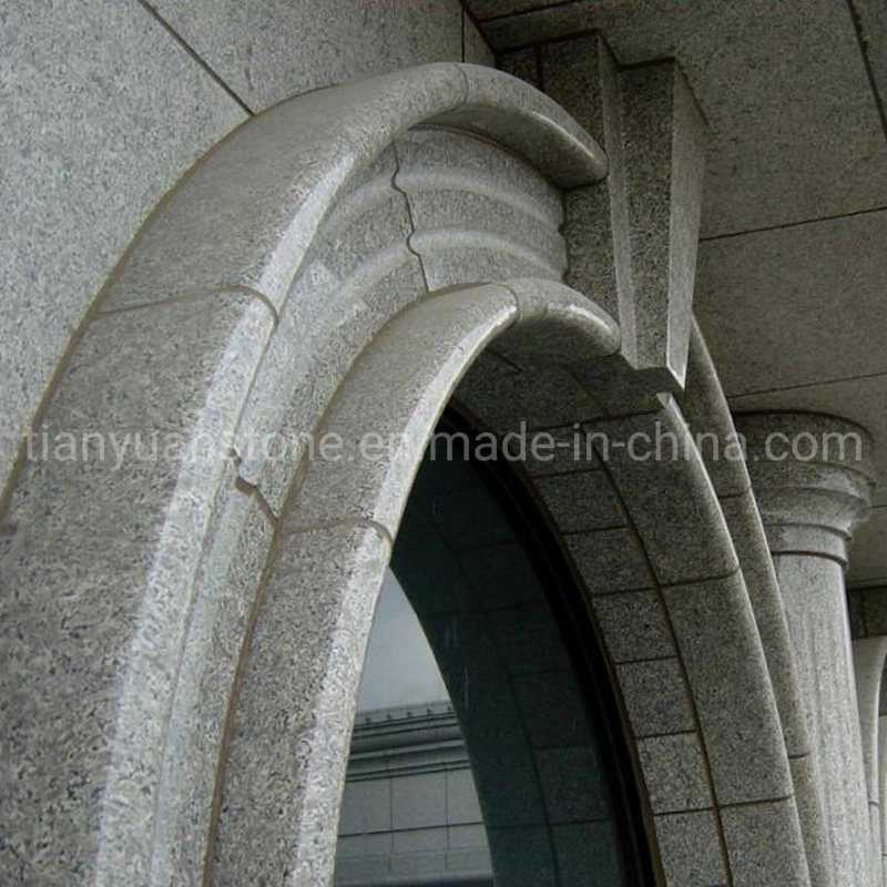 Custom наружные защитные элементы из камня и стекла панели порога двери Роскошный Villa мраморные рамы окна дизайн