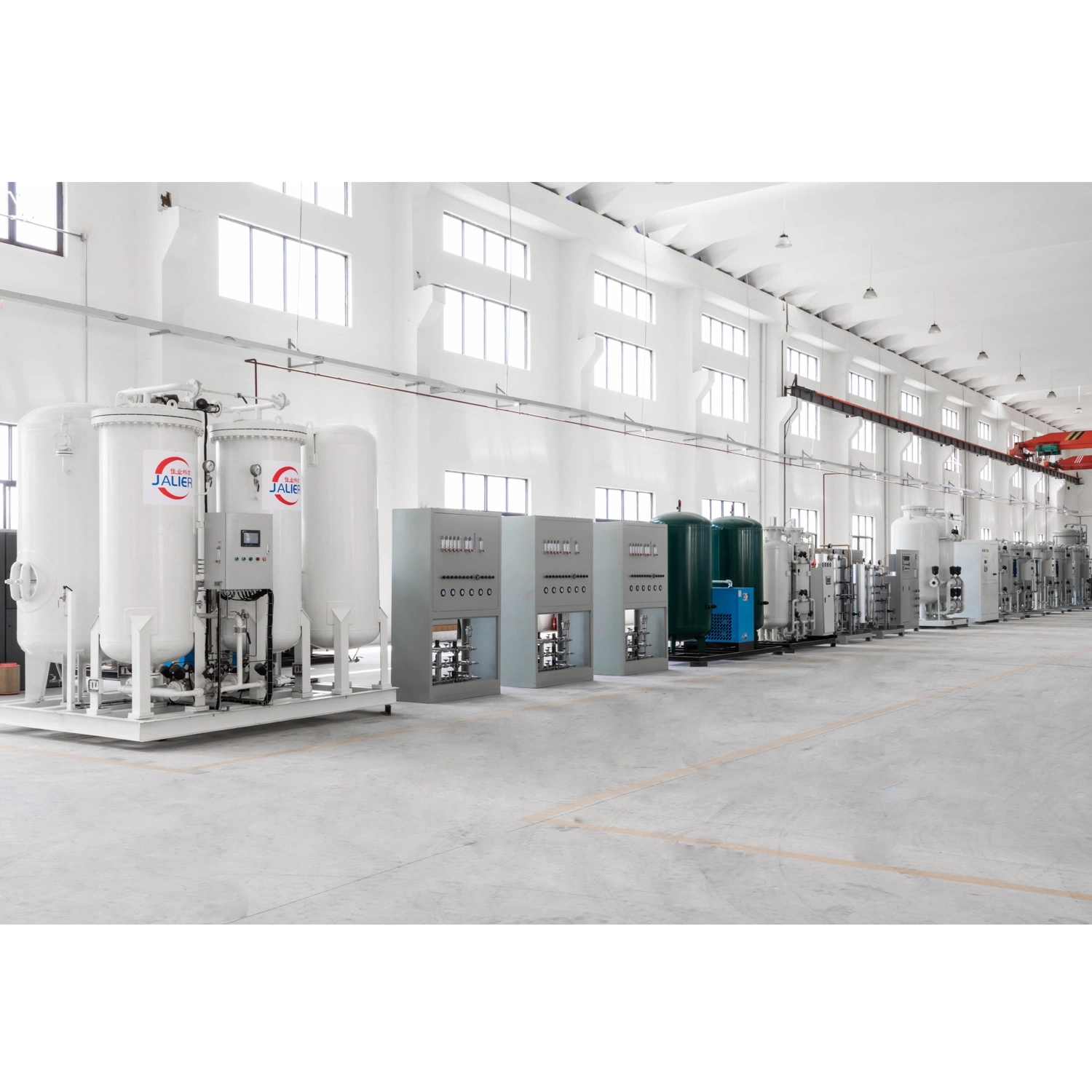 Fácil instalación contenedores de 10nm3 ~180nm3 grado médico de planta de oxígeno Jalier generador de oxígeno PSA.
