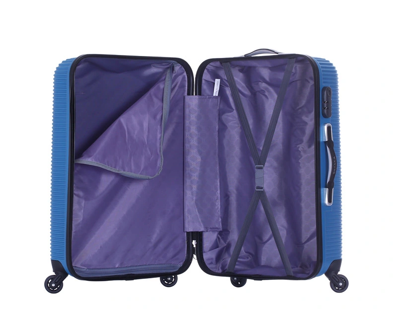 New Fashion Light Weight Double Zip Spinner Wheels Luggage (XHA083)