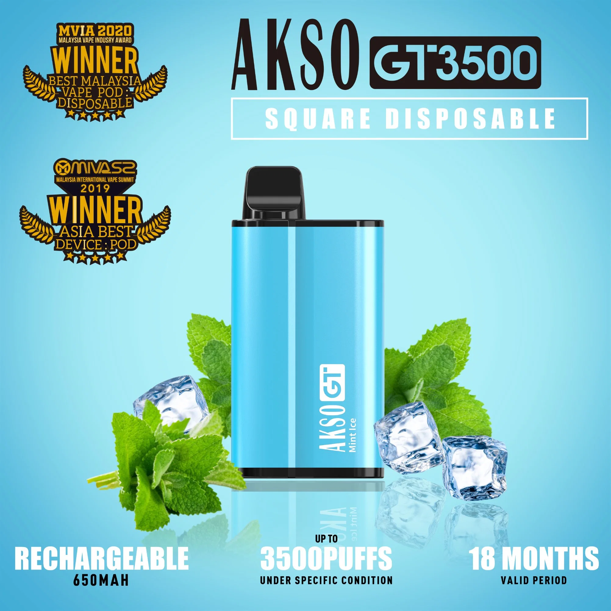 Pod Akso Disposable/Chargeables Vape E Kit de dispositif de cigarettes jetables de gros Vape Case Mod